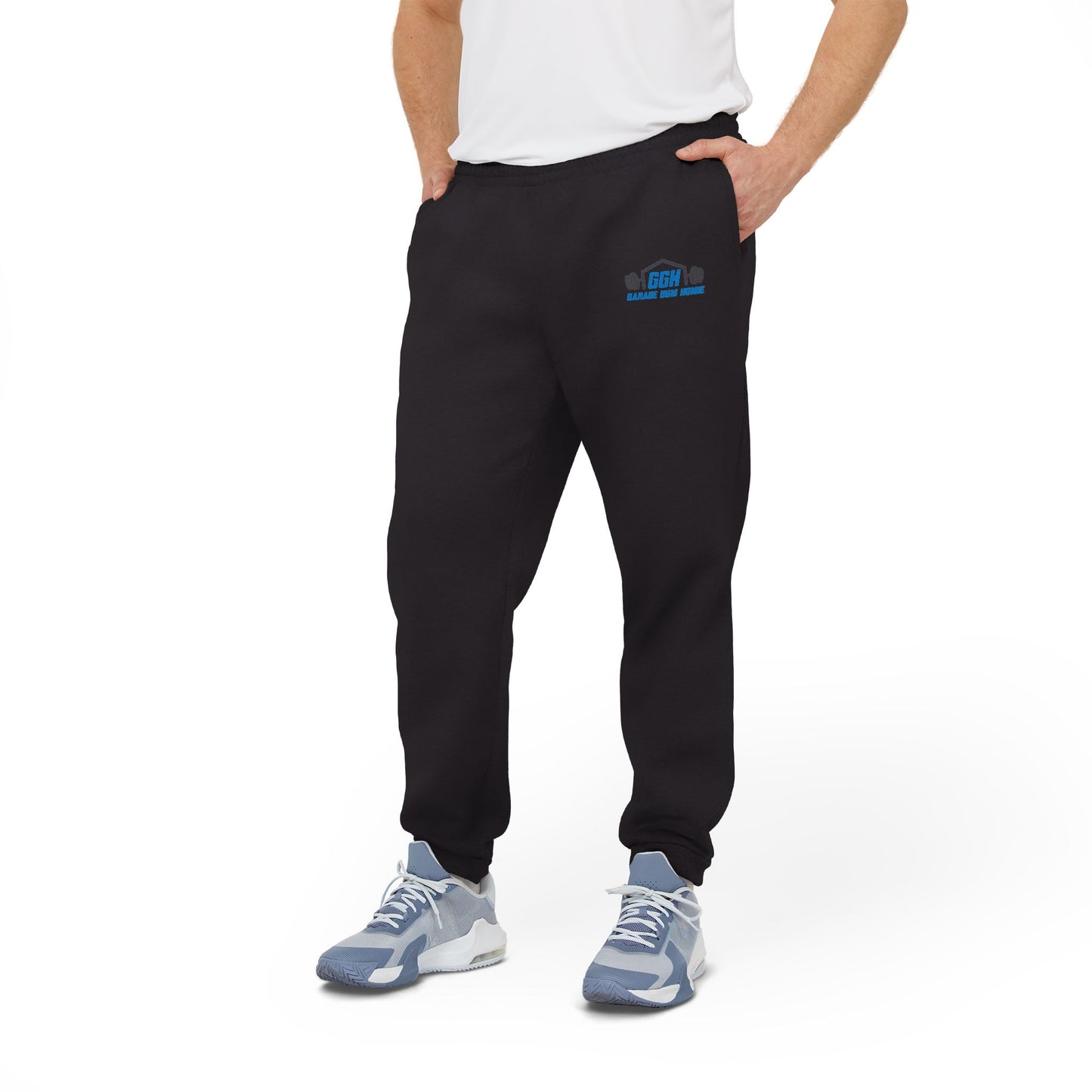 Garage Gym Homie Adidas Fleece Joggers – Premium Comfort for Lifters