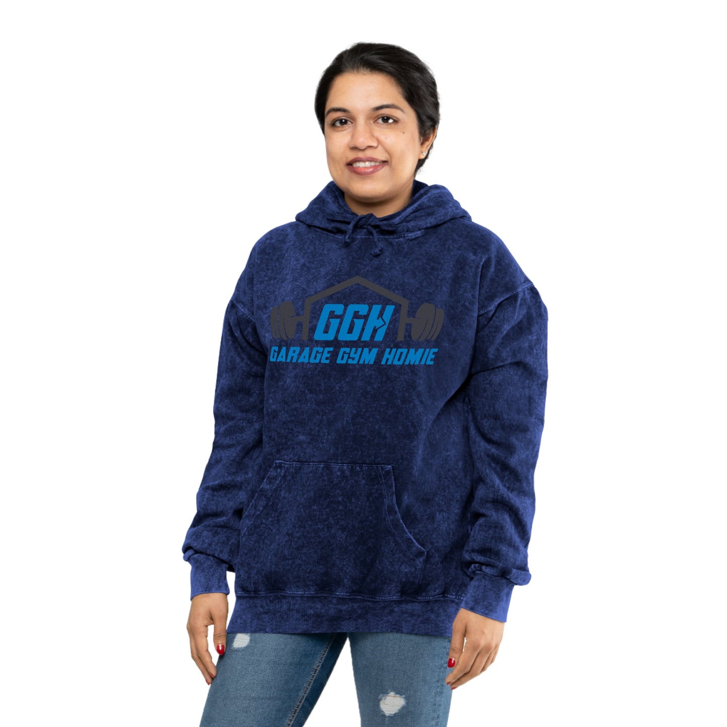 LET'S GET THIS DANG MUSCLE! - Mineral Wash Hoodie