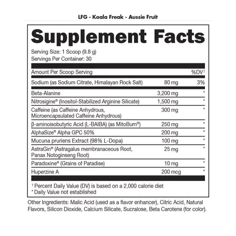 Bucked Up LFG Burn Pre-Workout