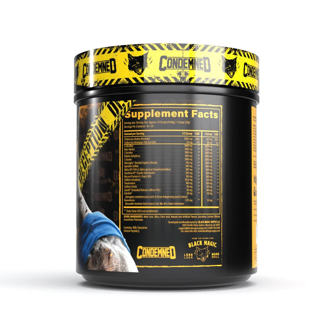 Condemned Labz X Black Magic DECEPTION Pre-Workout