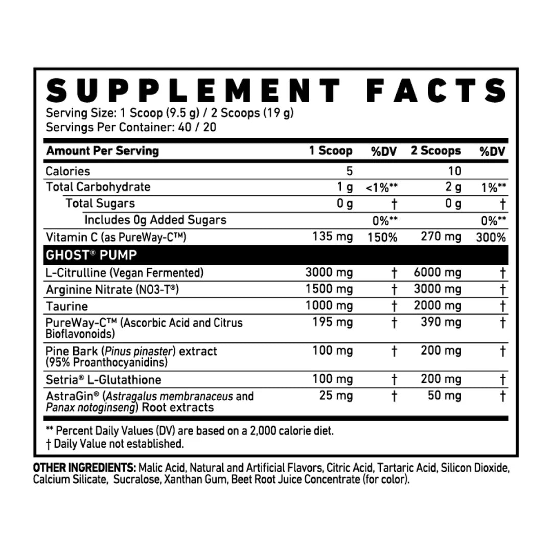 GHOST PUMP Pre-Workout