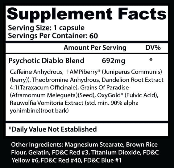 Insane Labz Psychotic Diablo Fat Burner Review