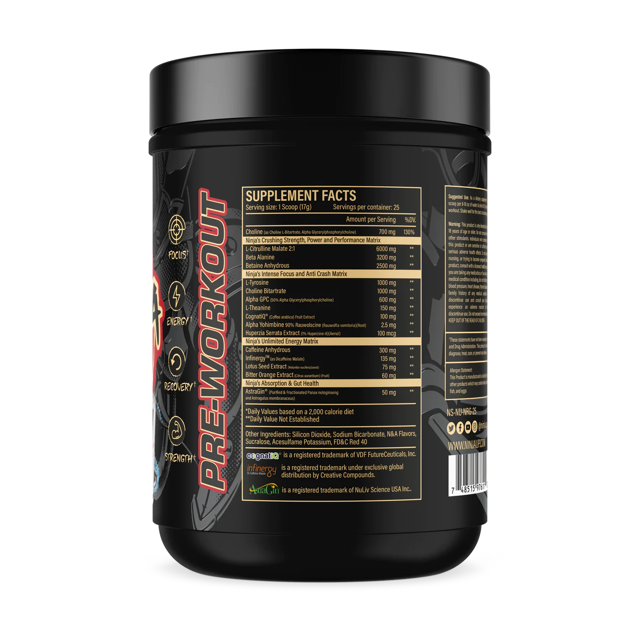 Ninja Supplements Ninja Up Pre Workout