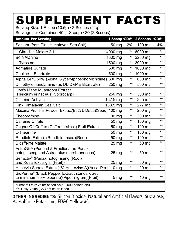 Panda Supps SKULL Pre-Workout