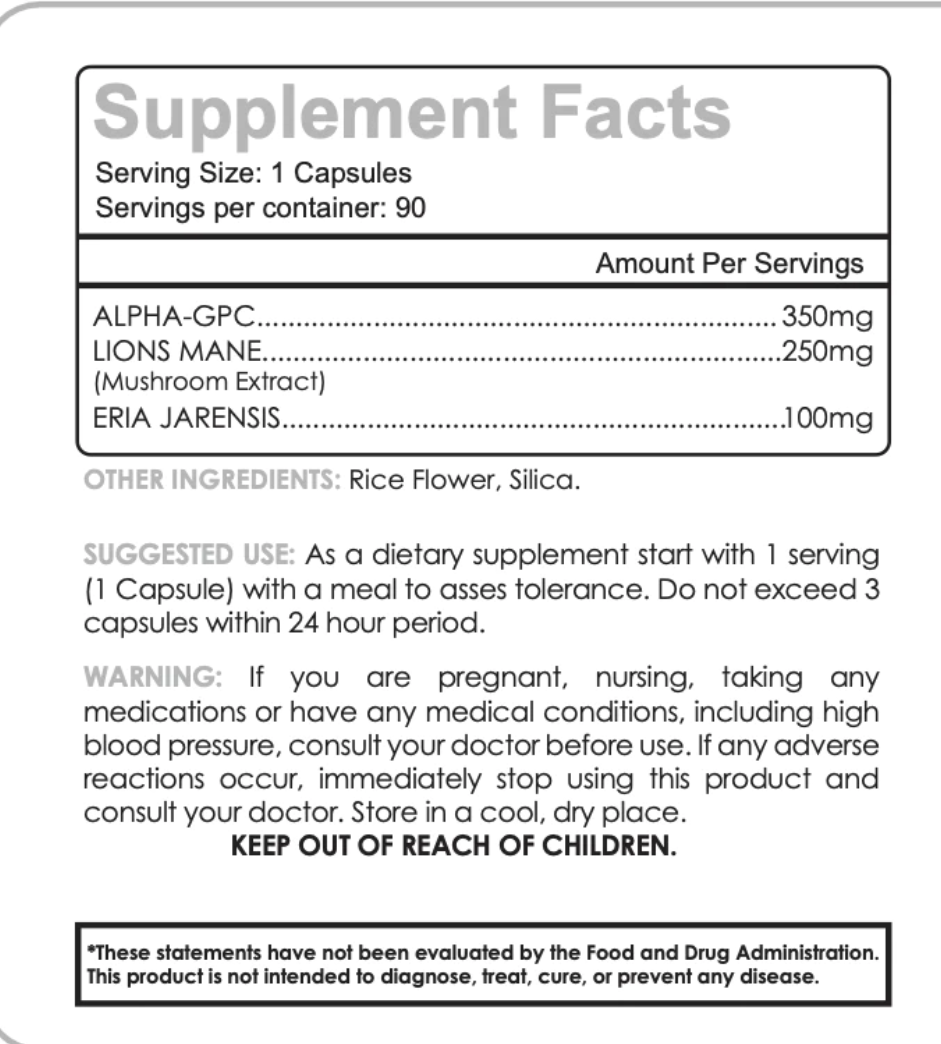 Quality Vitamins Brainstorm Nootropic