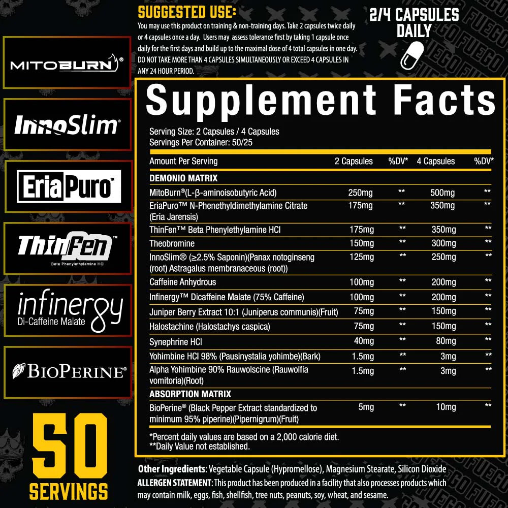 Xtremis Cartel Demonio Fat Burner