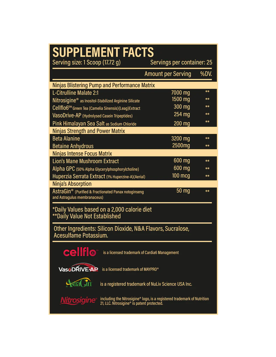 Ninja Supplements Ninja Swole