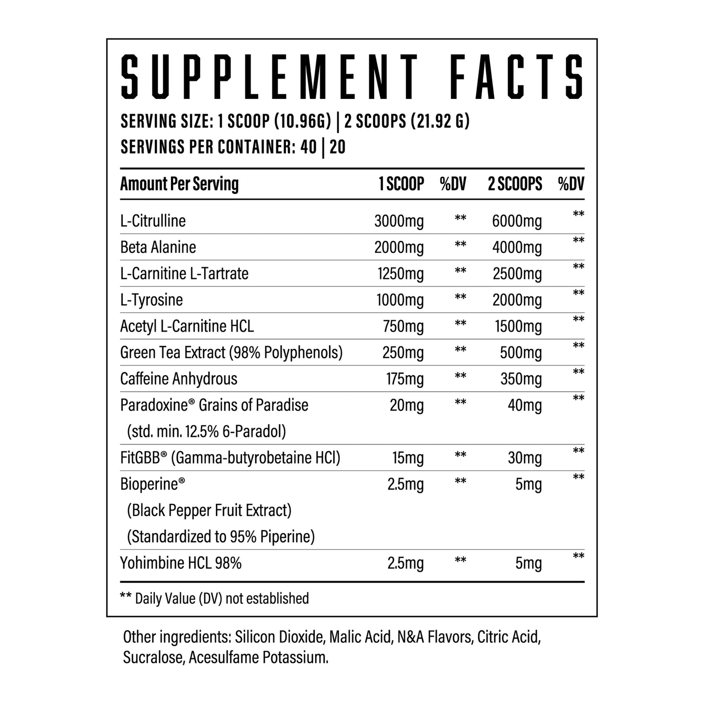 Huge Supplements Wrecked Inferno Pre-Workout