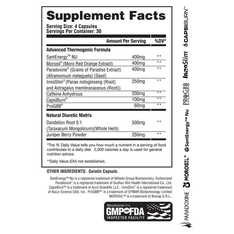 Apollon Nutrition Chaos Hardcore Fat Burner