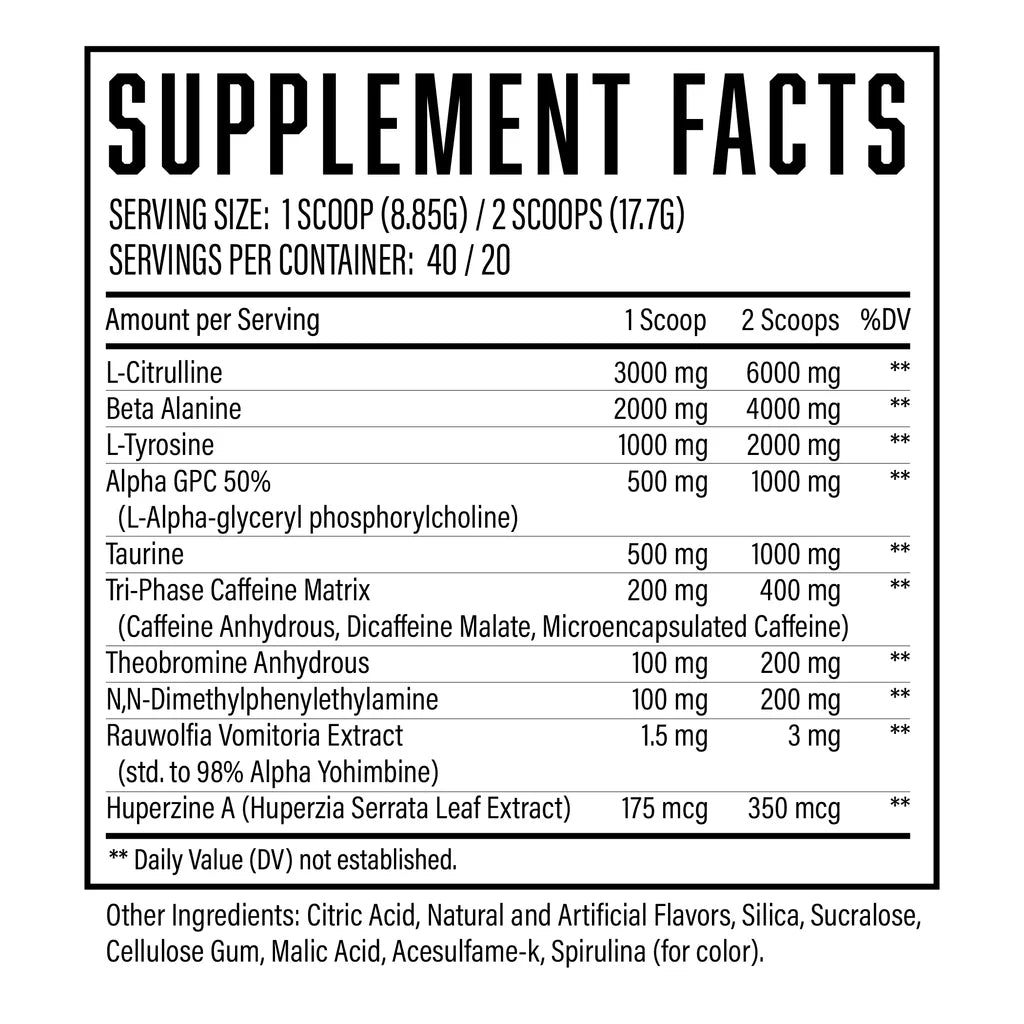 Huge Supplements Wrecked Enraged Pre-Workout