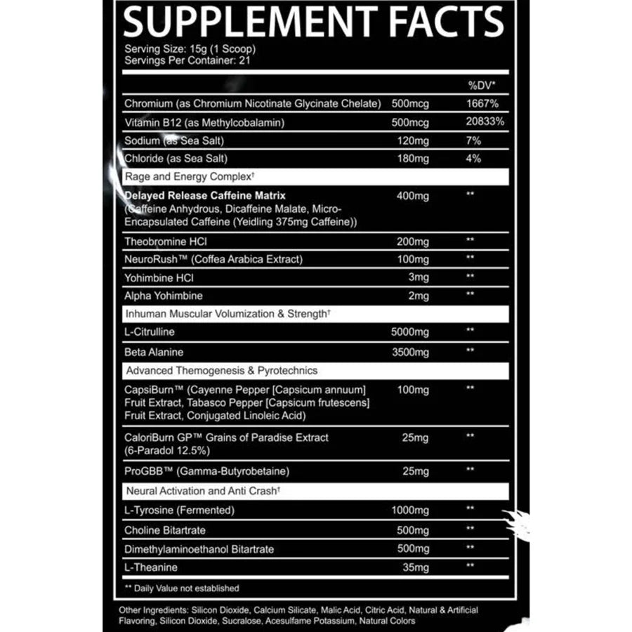 AfterDark INHUMAN PYRO Pre-Workout