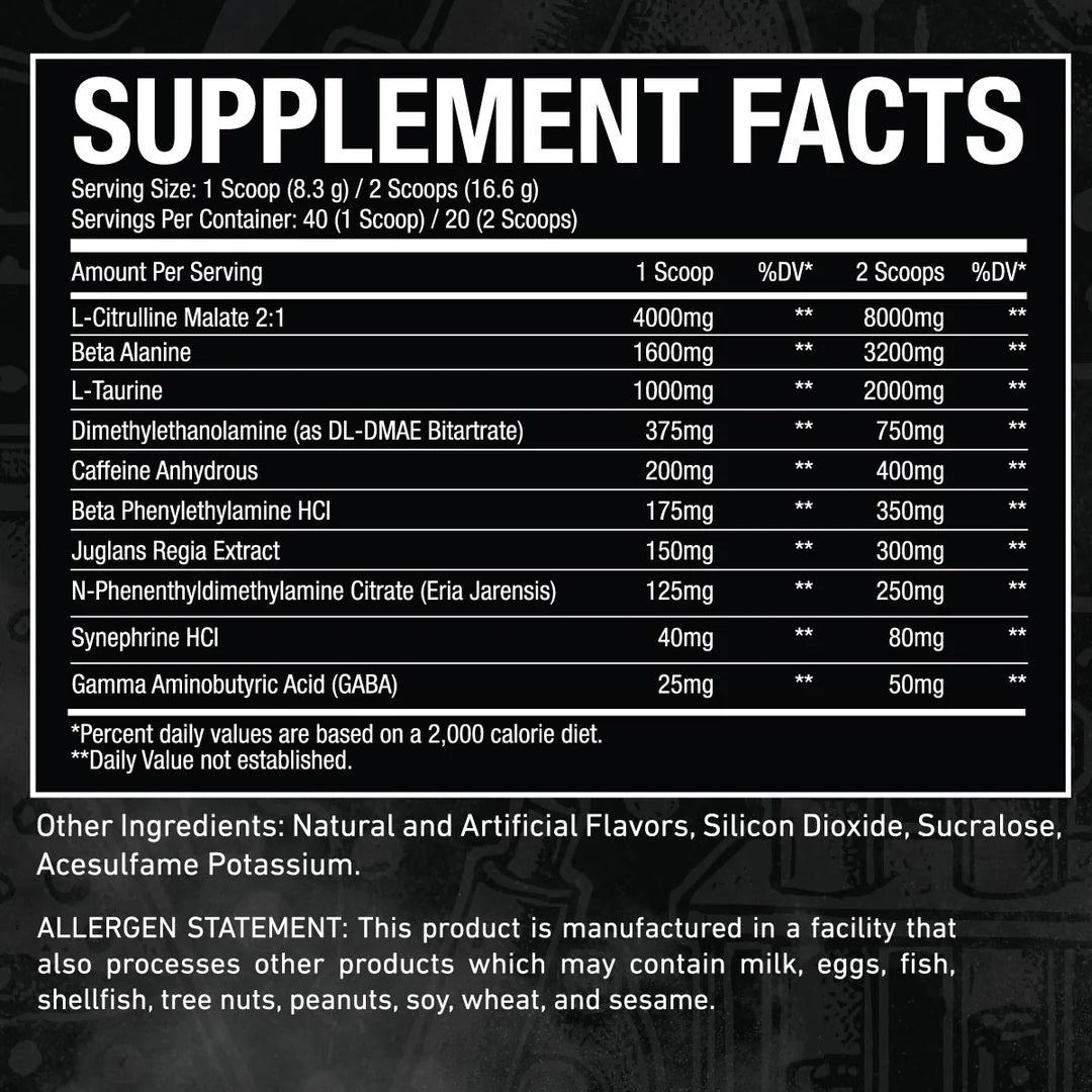 Mr. White Formulations Mr. White Pre-Workout