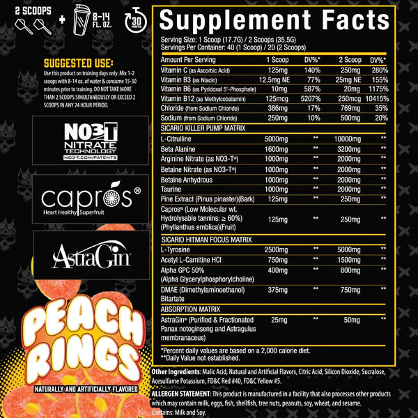 Xtremis Cartel Sicario V3 Pre-Workout