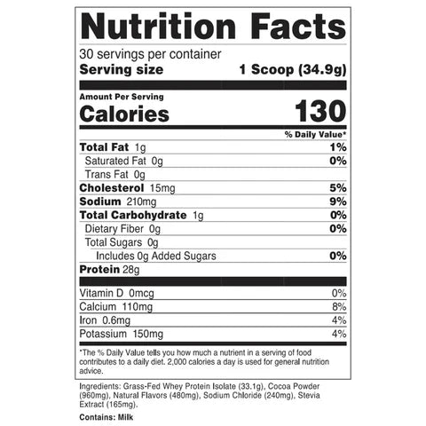 Transparent Labs 100% Grass-Fed Whey Protein Isolate