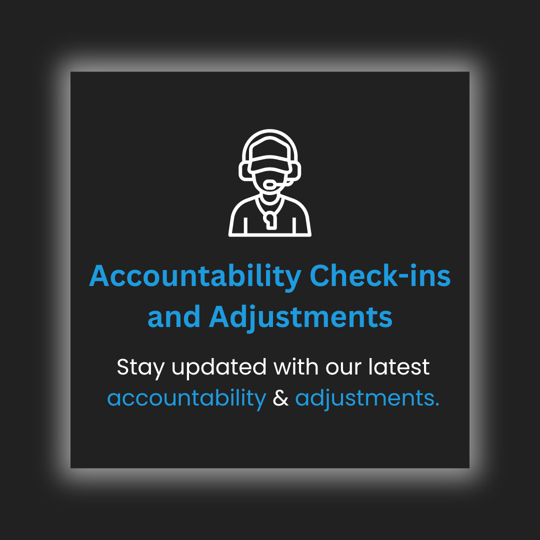 Accountability Check-ins and Adjustments – Garage Gym Homie