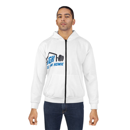 HIGH STIM SATURDAY - Zip Hoodie (AOP)