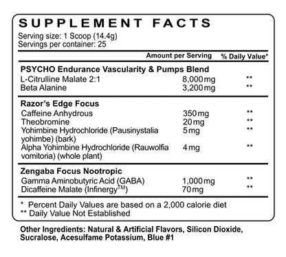 Psycho Pharma Edge of Insanity Pre-Workout