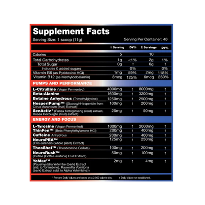 Performax Labs HyperMax Grand Pre Workout
