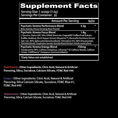 Insane Labz Psychotic Xtreme Pre-Workout